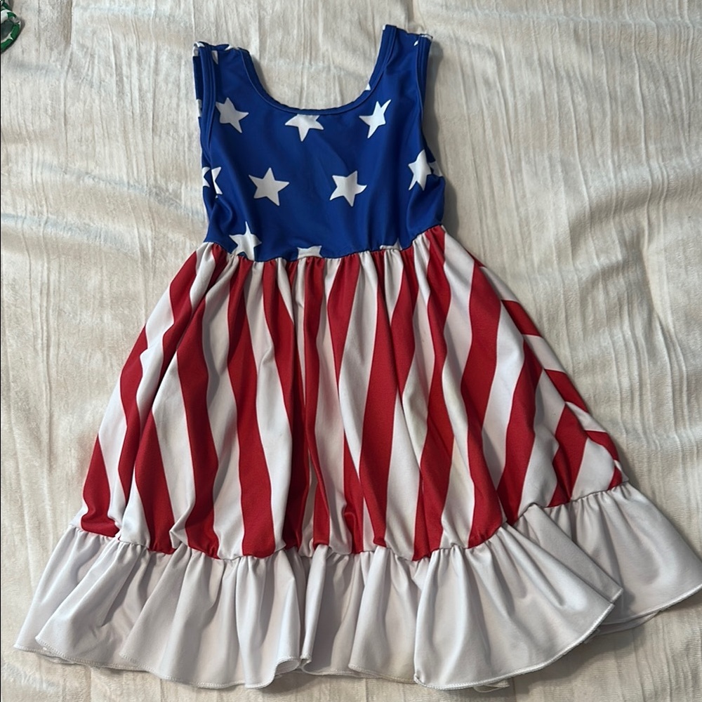 Patriotic Red, White, and Blue Dress
